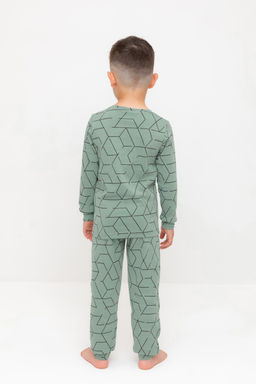 К 1552/эвкалипт,геометрический рисунок пижама дет