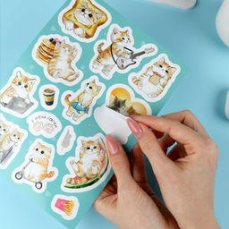 Набор наклеек. Серия "Любимые стикеры" арт. 71646 МУРЧАЛЬНЫЕ ИСТОРИИ /148х210 мм,