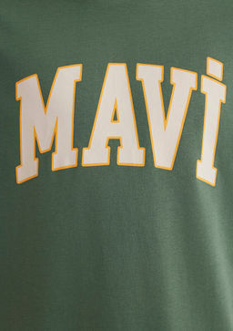 Mavi Logo Bask?l? Yesil Tisort  фото 7