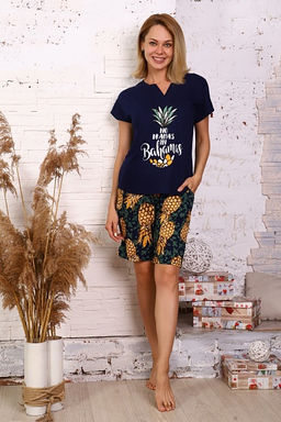 Костюм с удлиненными шортами, принт (720-1) - Плиона фото 2