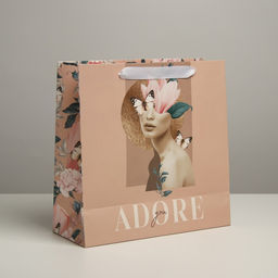 Цена за 2 шт. Пакет подарочный ламинированный квадратный, упаковка, «Adore», 30×30×12 см