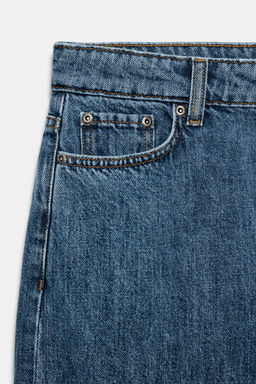 JEANS ZW COLLECTION TAPERED TIRO MEDIO / Azul - Zara фото 3