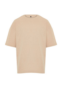 TRENDYOL MAN Basic Bordo Oversize/Genis Kesim Dokulu Waffle K?sa Kol T-Shirt TMNSS22TS00049 - Trendyolmilla фото 34