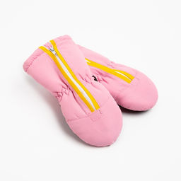 Цена за 2 шт. Варежки зимние для девочки MINAKU, светло-розовые, размер 16-17