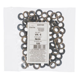 Micron VK- 6 Блочка d 6 мм 100 шт №24 под бронзу