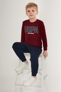 Бордовый пижамный комплект для мальчика Неожиданная скидка в корзине