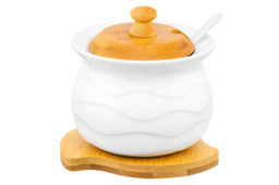 Сахарница Elan Gallery Айсберг волны фарфор 350 мл 11,5×10,5×10,5 см