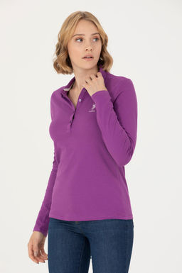 U. S. Polo Assn Женский фиолетовый базовый свитшот - U.s. polo assn фото 17