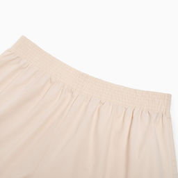 Костюм женский (рубашка, шорты) MINAKU: Oversize, молочный, размер 46