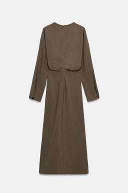 ZW COLLECTION DRAPED MIDI DRESS - Zara фото 6