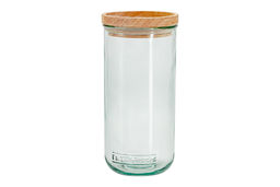 Банка для сыпучих продуктов, 820/350 мл, 3 шт, стекло/дерево, Jars - San miguel фото 2