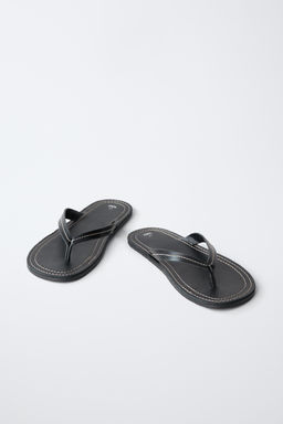 SANDALIA PIEL / Negro - Zara фото 3