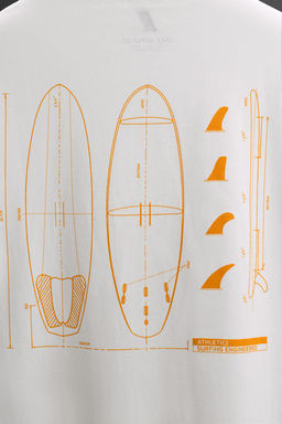 SURF BOARD PRINT T-SHIRT - Zara фото 15