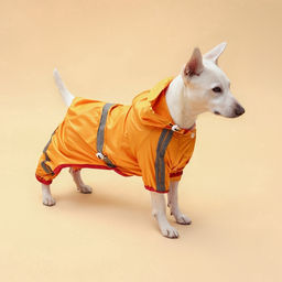 Комбинезон для собак, демисезонный, размер XS (ДС 17-19, Ог 27-29, ОШ 19-21 см), жёлтый - Simaland фото 2