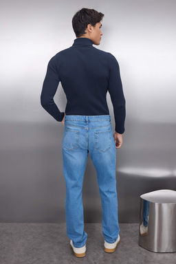 TRENDYOL MAN Mavi %100 Pamuk Straight Fit Jeans TMNAW23JE00011 - Trendyolmilla фото 4