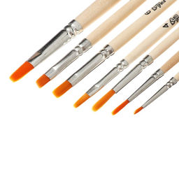 Набор кистей синтетика 7 штук Calligrata (круглые №: 0.2,3 ; плоские №4.6,10 ; наклон №6), пакет