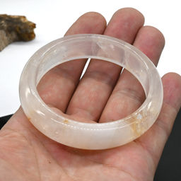 Браслет кольцо из Горного хрусталя, 55,6г Радуга камня