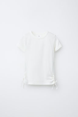 T-SHIRT WITH MODAL CUT-OUT BOWS