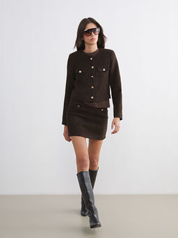 Beli Fermuarl? Ekose A Kesim Mini T?vit Etek