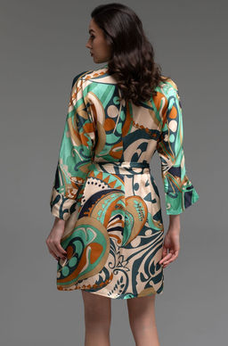 Короткий халат на пуговицах Mia-Amore  фото 2