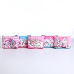 Цена за 2 шт. Кошелёк монетница на молнии, МИКС