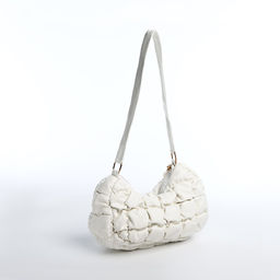 Сумка-багет на молнии, цвет белый - Simaland фото 4