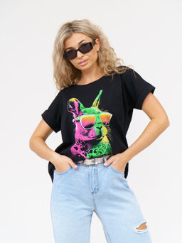 911 Футболка "Черный/заяц"