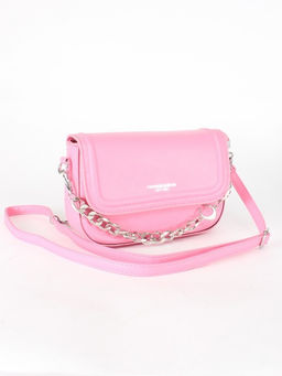 Сумка женская искусственная кожа Ch&K-9261-1, 1отд, плечевой ремень, розовый SALE 255066 - Adelia фото 6