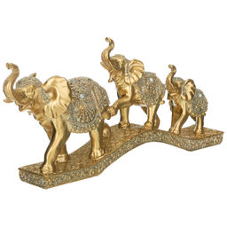 ФИГУРКА ДЕКОРАТИВНАЯ ТРИ СЛОНА 33,4*6,9*16 СМ - Lefard фото 3