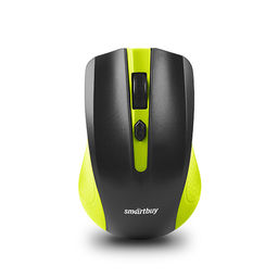 Мышь беспроводная SmartBuy 352AG-GK "ONE", зелено-черная
