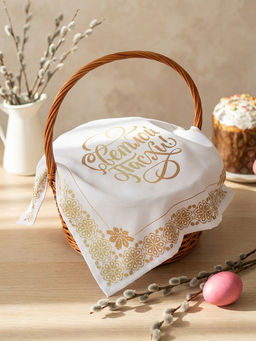 Салфетка пасхальная на стол «Светлой Пасхи» 65×65 см