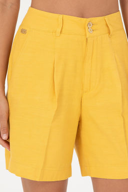U. S. Polo Assn / Женские шафрановые тканые шорты - U.s. polo assn фото 5