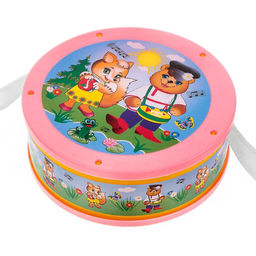 Цена за 2 шт. Игрушечный барабан, для детей, МИКС