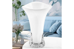 Ваза 19*19*29 см белая, стекло - Elan gallery фото 7