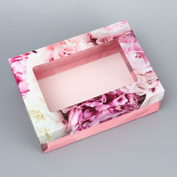 Цена за 2 шт. Коробка складная подарочная Самой нежной, 21?15?7 см с окном