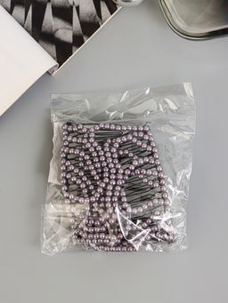 Зажим для волос «Сетка», роскошь, 9.5 см, сиреневый