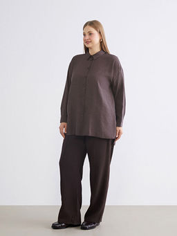 Beli Lastikli Modal Kar???ml? Kad?n Pantolon