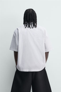 Поло CAMISA POLO BOXY FIT в полоску