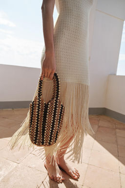 BOLSO DE HOMBRO CUENTAS / Multicolor - Zara фото 2