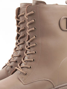 04-PAX31-2Z DK. BEIGE Ботинки зимние женские (натуральная кожа, 100% шерсть)