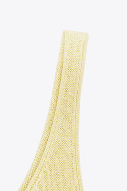 LINEN BLEND KNIT TOP - Zara фото 9