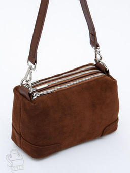 Сумка женская кожаная 5555PEF cocoa Polina&Eiterou  в Новосибирске