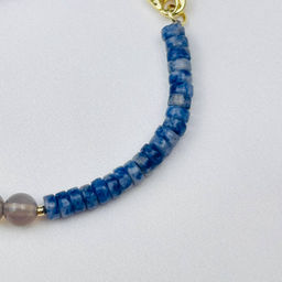 Браслет из Содалита и Агата - Радуга самоцветов фото 5