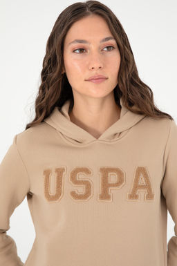 Женский базовый свитшот песочного цвета Неожиданная скидка в корзине - U.s. polo assn фото 2
