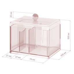 Органайзер для косметики и аксессуаров, 14,8*10,9*12,8 см, JARDIN, шт - Valiant фото 2