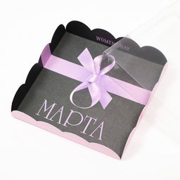 Цена за 5 шт. Коробка для печенья «С 8 Марта», 15×15×3 см