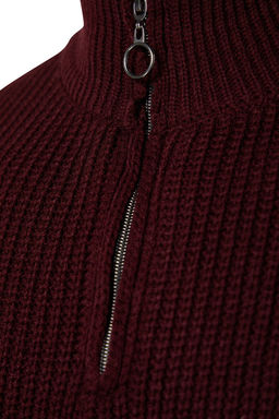 TRENDYOL MAN Indigo Casual Regular Yar?m Bal?kc? Yaka Duz Triko Kazak TMNAW22KZ1908 - Trendyolmilla фото 20