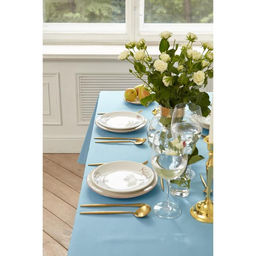 Скатерть Этель Cozy 150*220 +/-3см, цв.серо-синий, пл. 192 г/м2, хл с ВГМО  фото 2