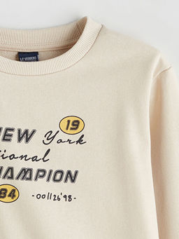 Bisiklet Yaka Erkek ?ocuk Sweatshirt