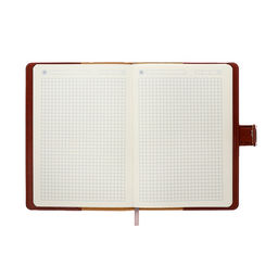 Ежедневник недатированный Бизнес, А5, в клетку, с хлястиком, 128 листов, обложка кожзам, чёрный - Simaland фото 6